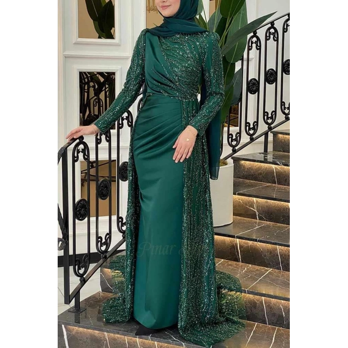 Pınar Şems Dilara Abiye Zümrüt