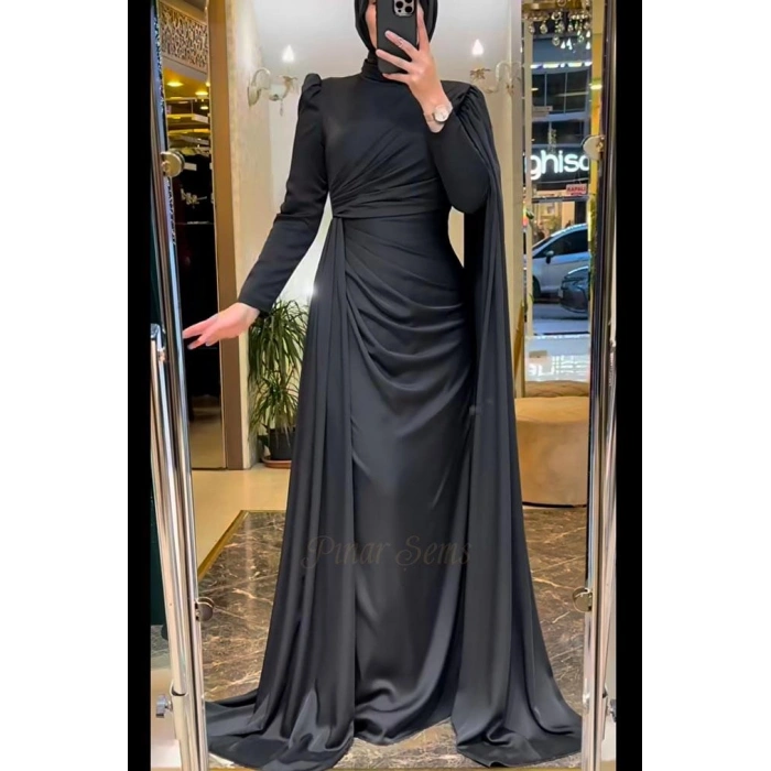 Pınar Şems Esin Abiye Siyah