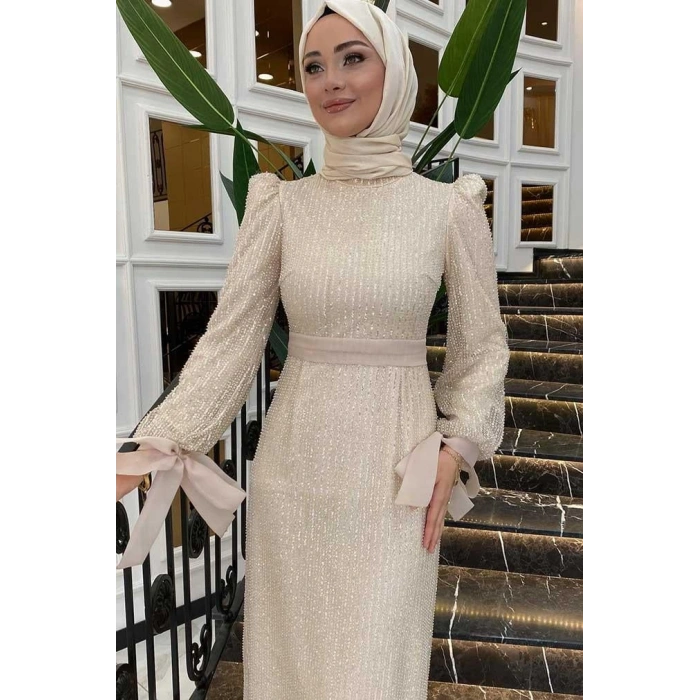 Pınar Şems Evla Abiye Gold