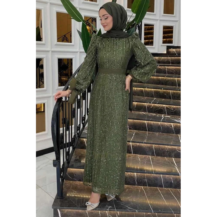 Pınar Şems Evla Abiye Haki