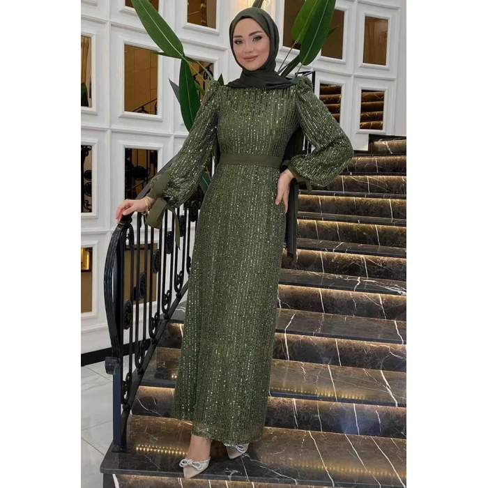 Pınar Şems Evla Abiye Haki