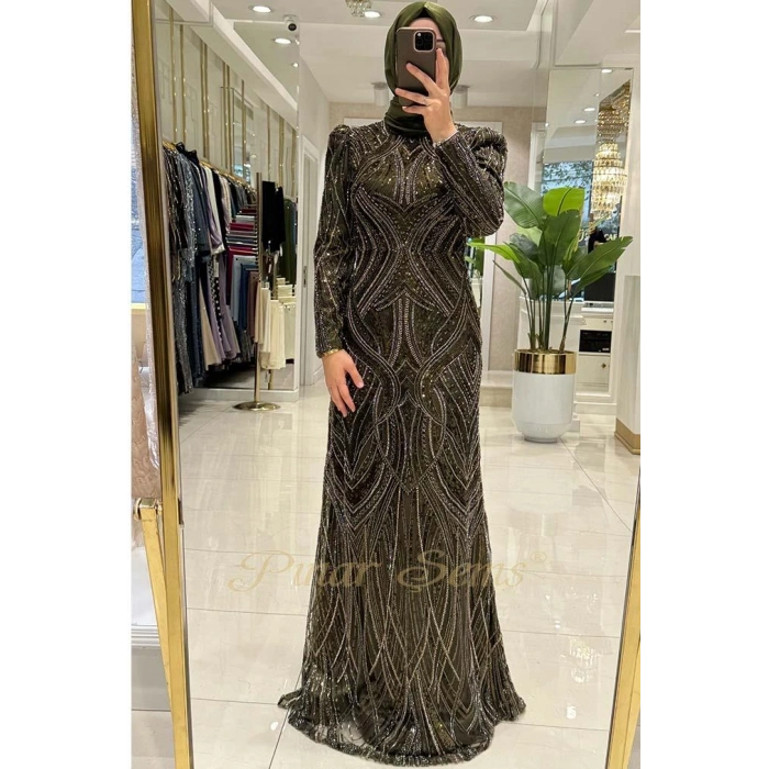 Pınar Şems Gökçe Abiye Haki