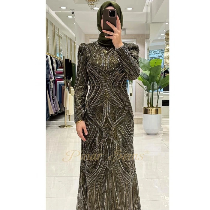 Pınar Şems Gökçe Abiye Haki