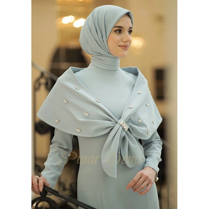 Pınar Şems Gülsu Abiye İndigo