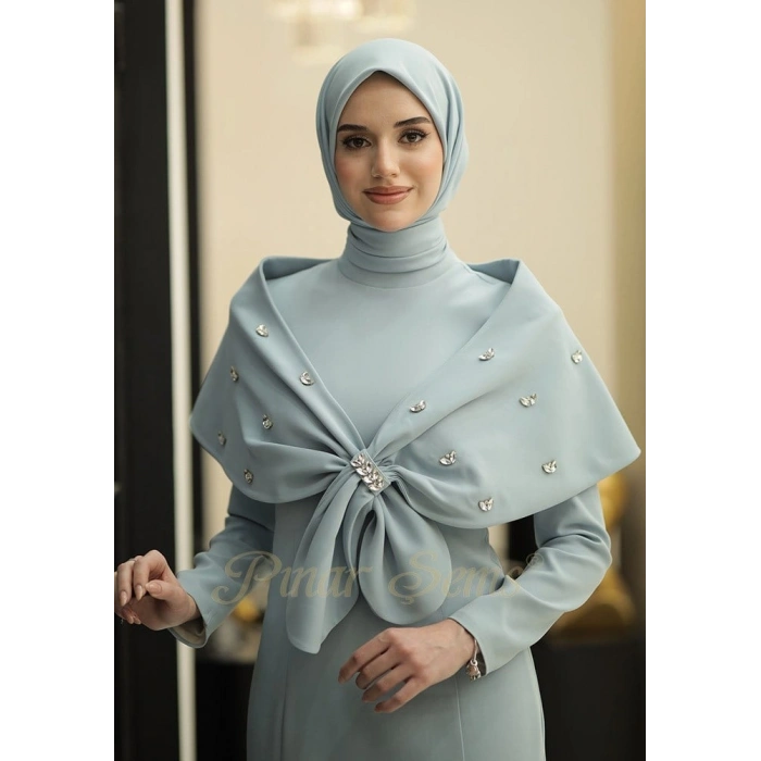 Pınar Şems Gülsu Abiye İndigo