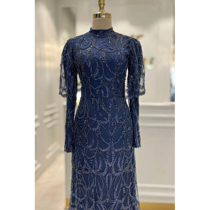 Pınar Şems Güzel Abiye Lacivert