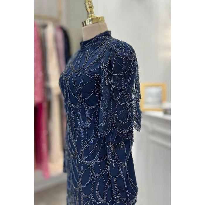 Pınar Şems Güzel Abiye Lacivert