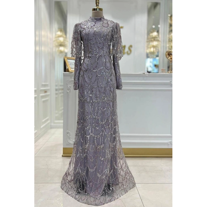 Pınar Şems Güzel Abiye Lila