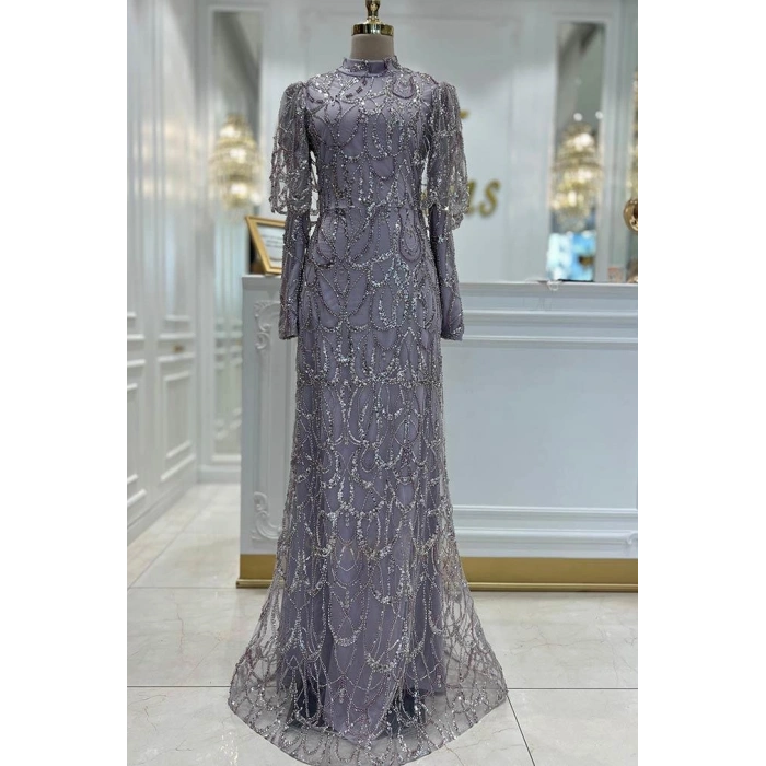 Pınar Şems Güzel Abiye Lila