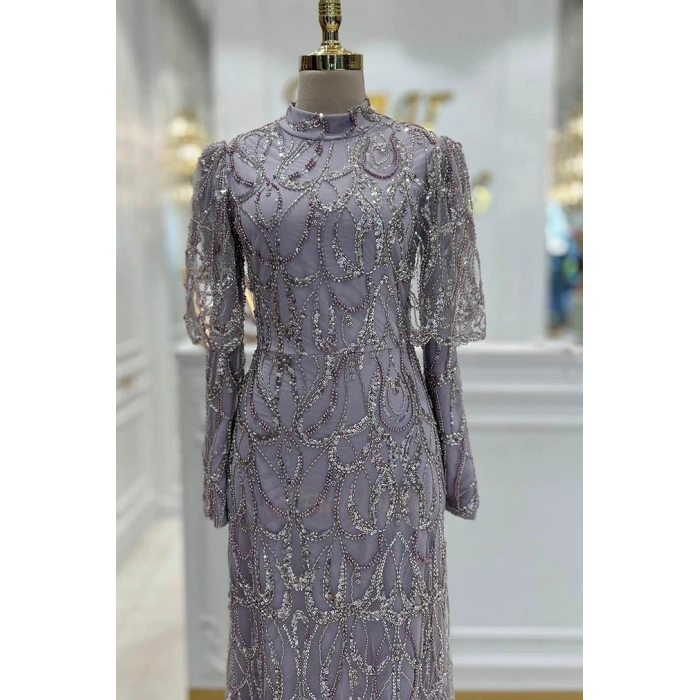 Pınar Şems Güzel Abiye Lila