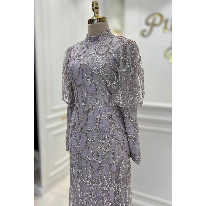 Pınar Şems Güzel Abiye Lila