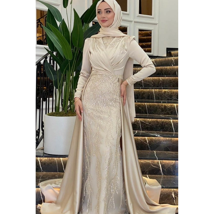 Pınar Şems Hafsa Abiye Gold