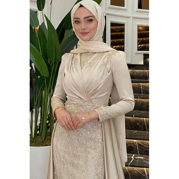 Pınar Şems Hafsa Abiye Gold