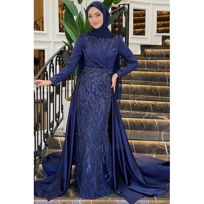 Pınar Şems Hafsa Abiye Lacivert