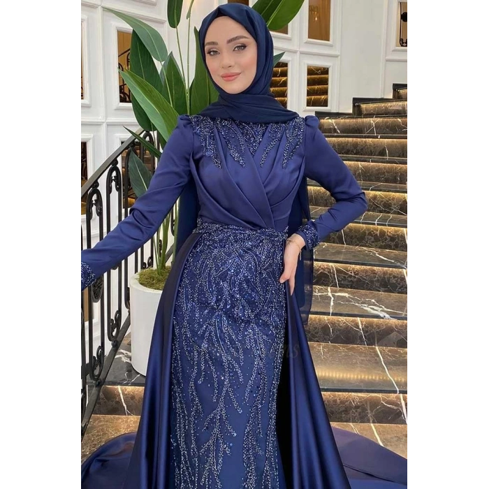 Pınar Şems Hafsa Abiye Lacivert