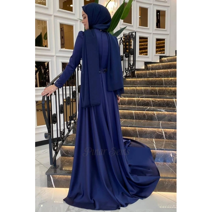 Pınar Şems Hafsa Abiye Lacivert