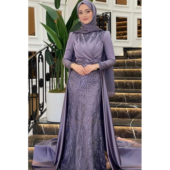 Pınar Şems Hafsa Abiye Lila