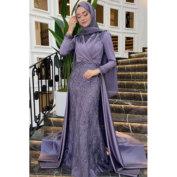 Pınar Şems Hafsa Abiye Lila