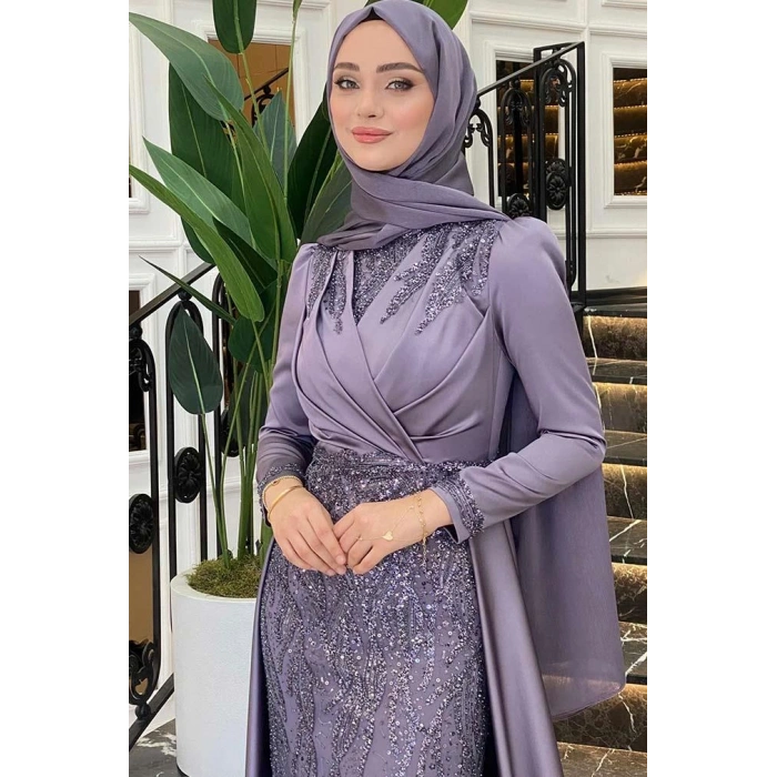 Pınar Şems Hafsa Abiye Lila