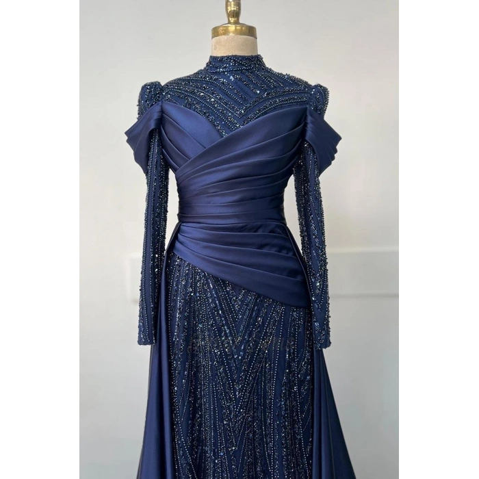 Pınar Şems Handan Abiye Lacivert