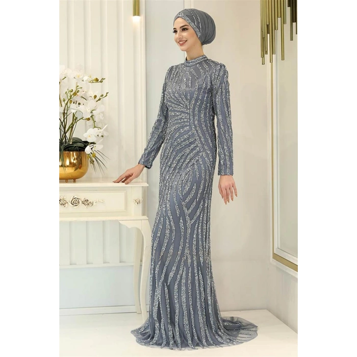 Pınar Şems Hanzade Abiye Antrasit