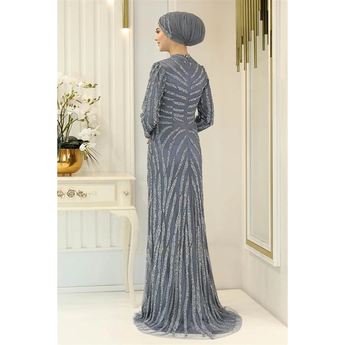 Pınar Şems Hanzade Abiye Antrasit