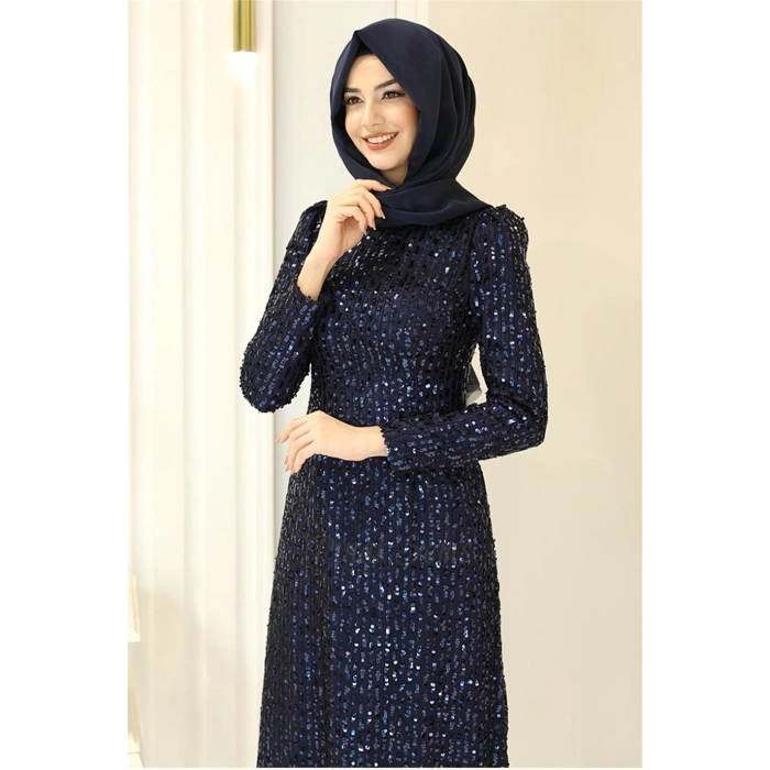 Pınar Şems Havin Abiye Lacivert