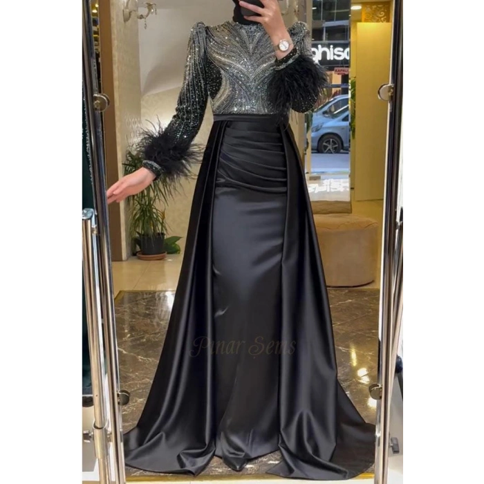 Pınar Şems Hayat Abiye Siyah