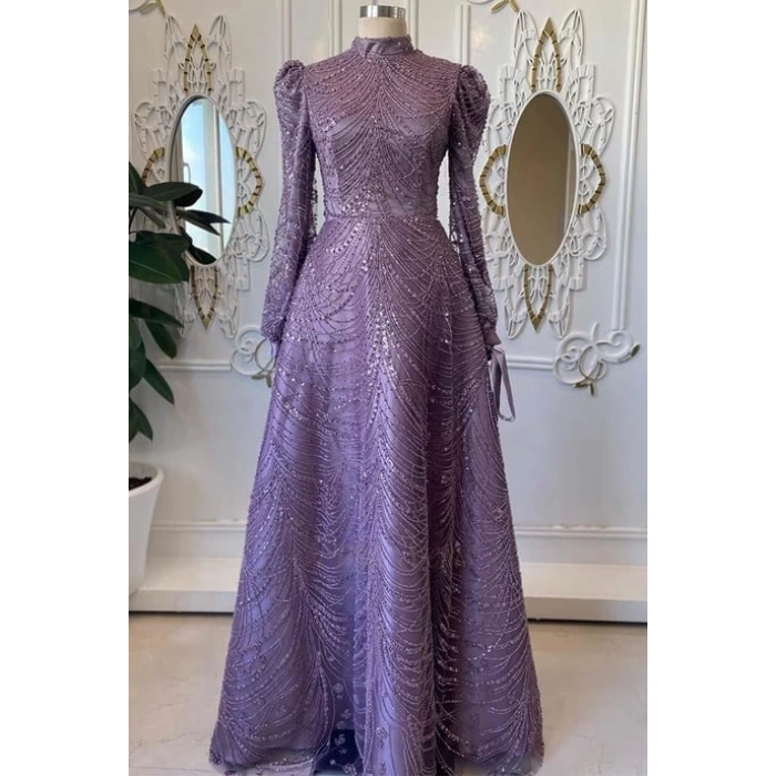 Pınar Şems Hüsna Abiye Lila