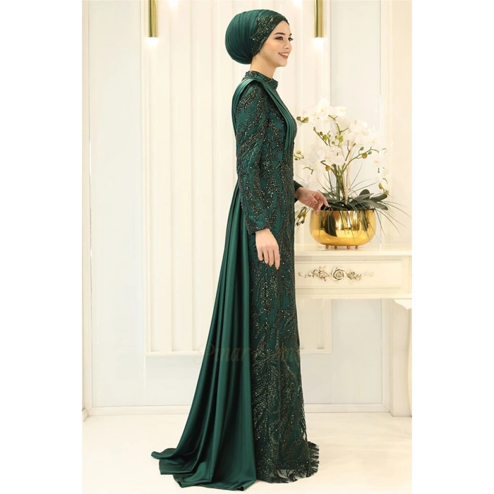 Pınar Şems İclal Abiye Zümrüt