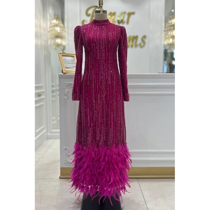 Pınar Şems İdil Abiye Fuşya