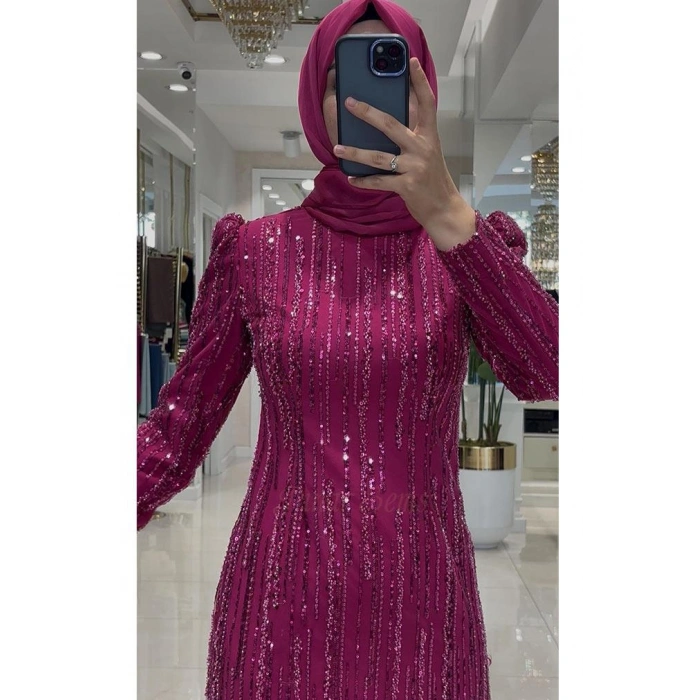 Pınar Şems İdil Abiye Fuşya