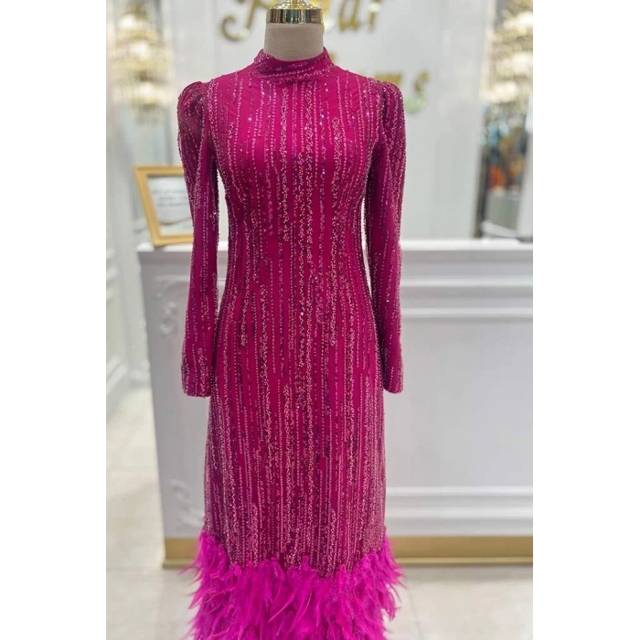 Pınar Şems İdil Abiye Fuşya