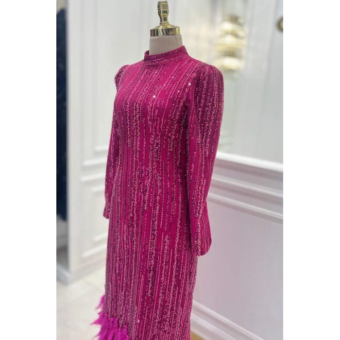 Pınar Şems İdil Abiye Fuşya