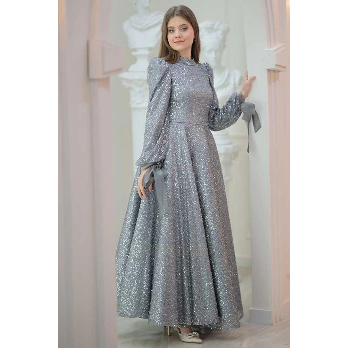 Pınar Şems Işıl Abiye Antrasit