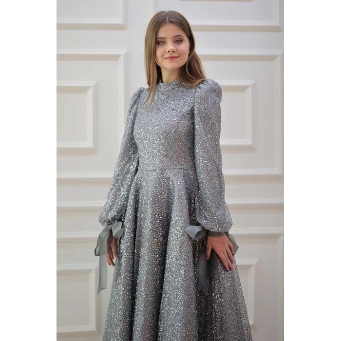 Pınar Şems Işıl Abiye Antrasit