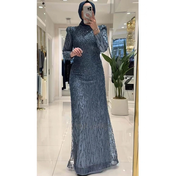 Pınar Şems Jülide Abiye İndigo