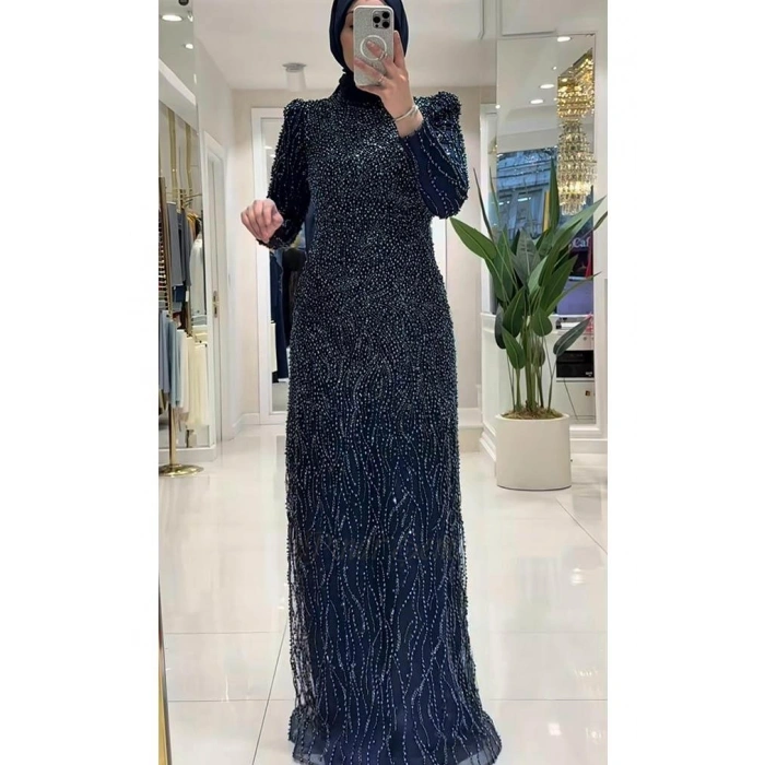 Pınar Şems Jülide Abiye Lacivert