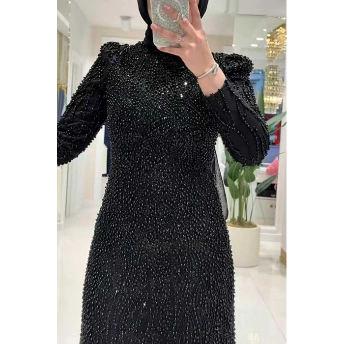 Pınar Şems Jülide Abiye Siyah