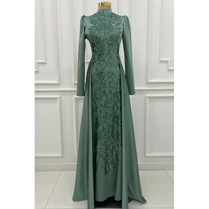 Pınar Şems Kelebek Abiye Mint