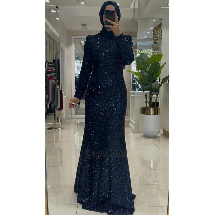 Pınar Şems Ladin Abiye Lacivert