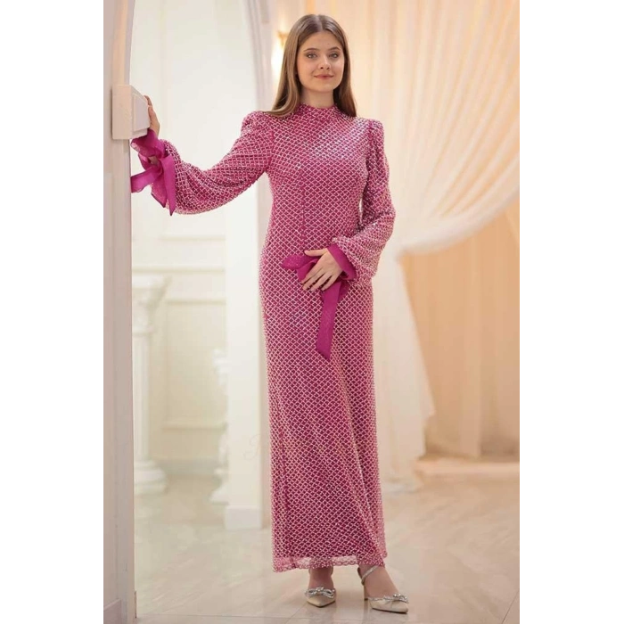 Pınar Şems Lara Abiye Fuşya