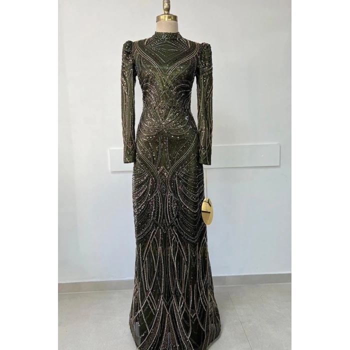 Pınar Şems Leman Abiye Ceviz Yeşili