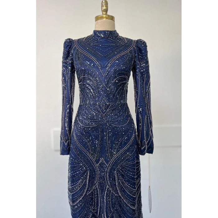 Pınar Şems Leman Abiye Lacivert