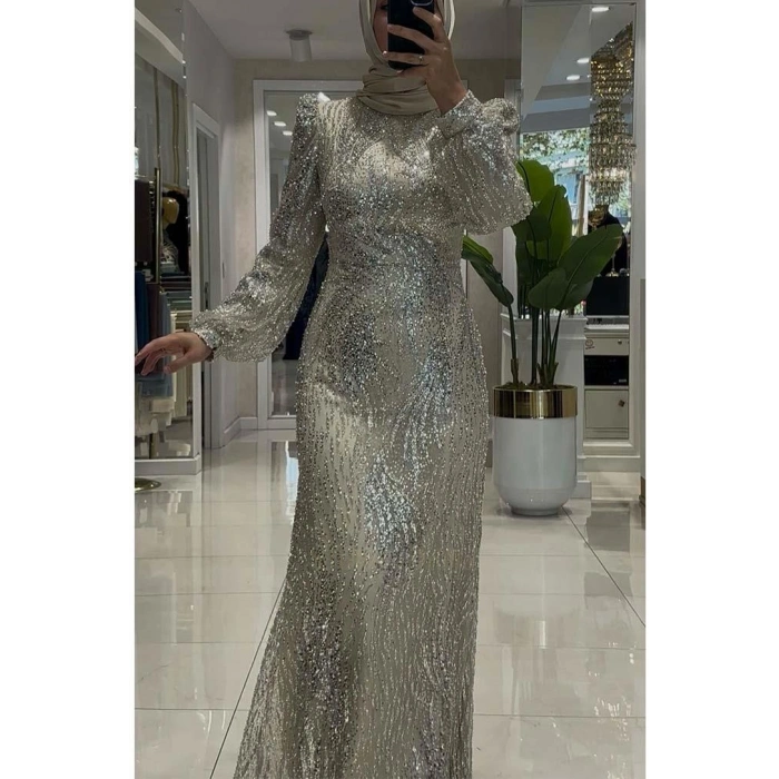 Pınar Şems Leyla Abiye Gold