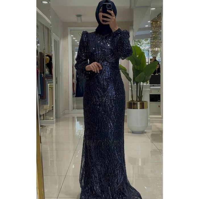 Pınar Şems Leyla Abiye Lacivert