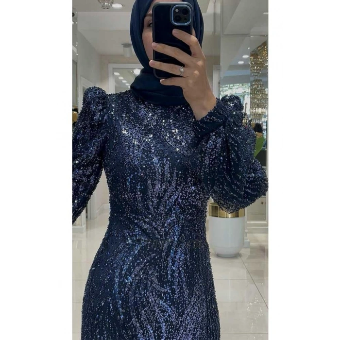 Pınar Şems Leyla Abiye Lacivert