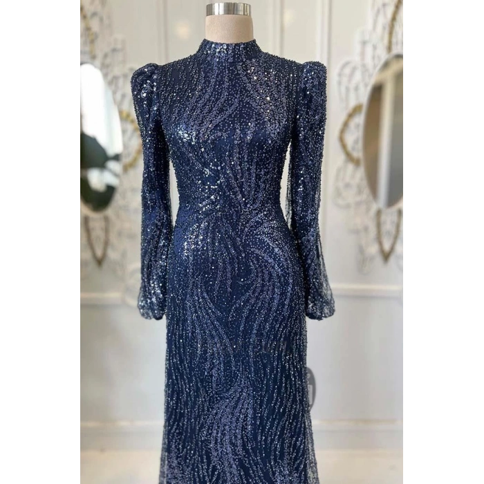 Pınar Şems Leyla Abiye Lacivert