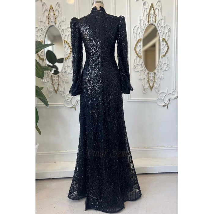 Pınar Şems Leyla Abiye Siyah