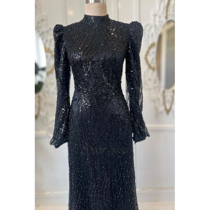 Pınar Şems Leyla Abiye Siyah